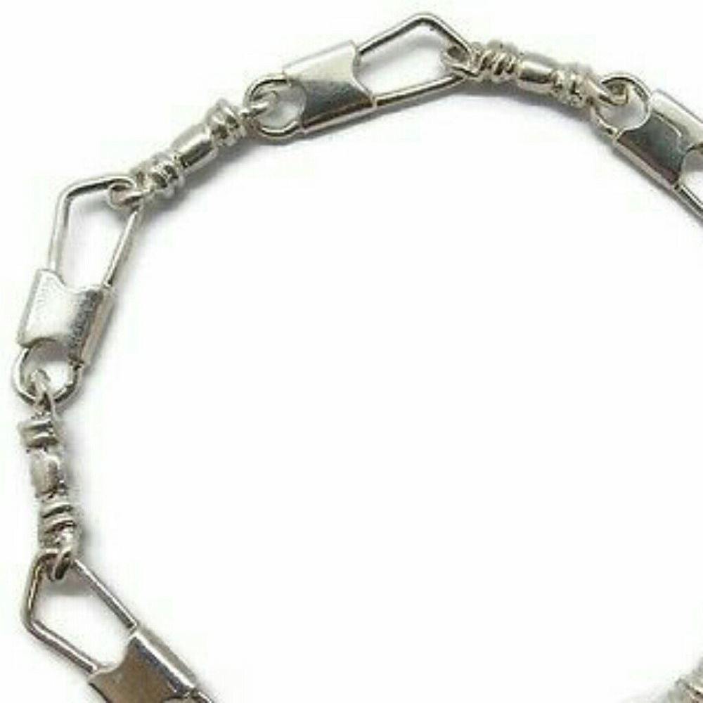 Fishers of Men Acts Sterling Silver Bracelet Regular Link 8 in